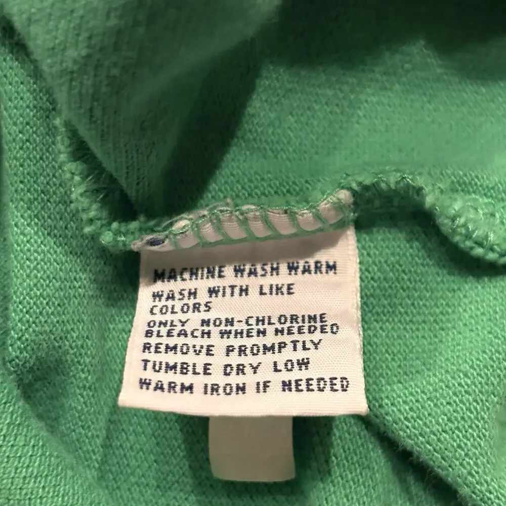Vintage Polo Ralph Lauren Rugby Polo Kelly Green Double Big Pony Logo Large